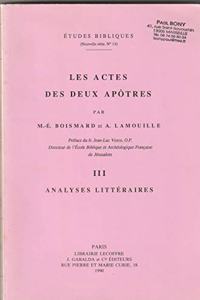 Les actes des deux apôtres. Tome III