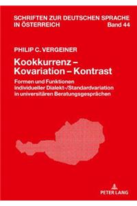 Kookkurrenz - Kovariation - Kontrast