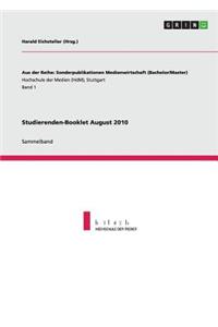 Studierenden-Booklet August 2010