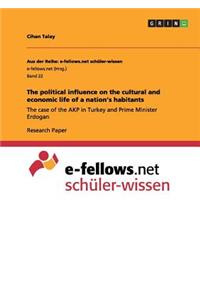 political influence on the cultural and economic life of a nation's habitants