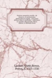 Pretiosa margarita novella