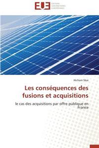 Les conséquences des fusions et acquisitions