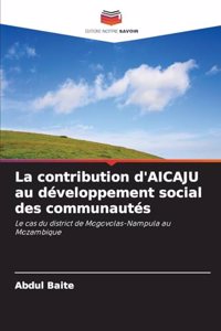 La contribution d'AICAJU au développement social des communautés