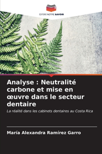 Analyse: Neutralité carbone et mise en oeuvre dans le secteur dentaire