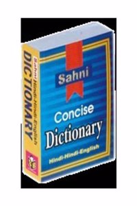 Sahni Concise Dictionary Hindi Hindi English