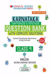Oswaal Karnataka SSLC Question Bank Class 9 English Second language Book Chapterwise & Topicwise (For March 2020 Exam)