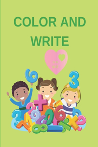 Color and write