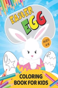 Easter Egg Coloring Book for Kids Ages 4-8