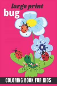 large print Bug coloring book for kids