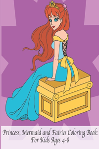 Princess, Mermaid and Fairies Coloring Book