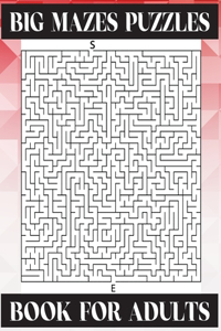 Big Mazes Puzzles Book For Adults
