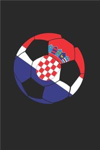 Kroatien Fussball: Kroatien & Croatia Notizbuch 6'x9' Liniert Geschenk für Balkan & Jugoslavija