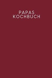 Papas Kochbuch: Rezeptbuch zum Ausfüllen - Motiv: Rot