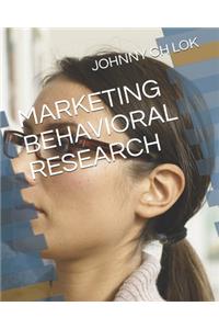 Marketing Behavioral Research