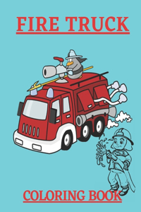 Fire truck coloring book