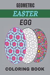 Geometric easter egg coloring book
