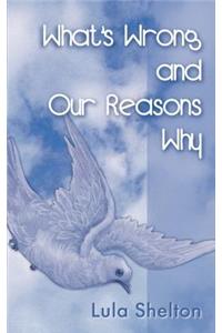 What's Wrong and Our Reasons Why