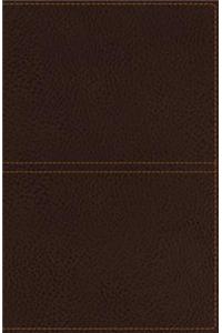 KJV, Reference Bible, Giant Print, Imitation Leather, Brown, Red Letter Edition: King James Version, Earth Brown, Leathersoft, Center-Column, Giant Print Reference