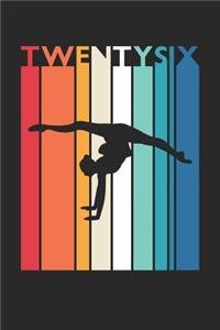 Gymnastics Notebook for 26 Year Old Women and Men - Vintage Gymnastics Journal - 26th Birthday Gift for Gymnast Diary