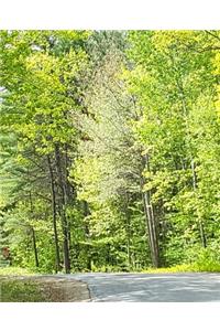School Composition Book Springtime Country Road