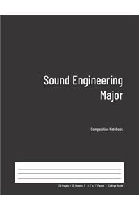 Sound Engineering Major Composition Notebook