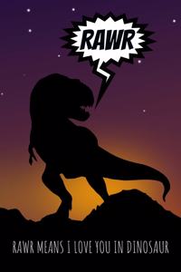 Rawr Means I Love You In Dinosaur