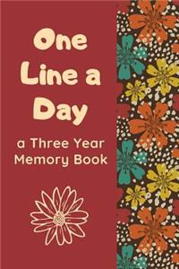 One Line A Day A Three Year Memory Book