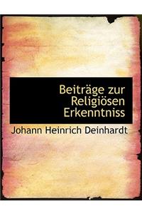 Beitr GE Zur Religi Sen Erkenntniss