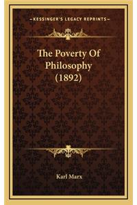 Poverty Of Philosophy (1892)
