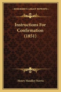 Instructions For Confirmation (1851)