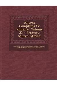 Uvres Completes de Voltaire, Volume 22