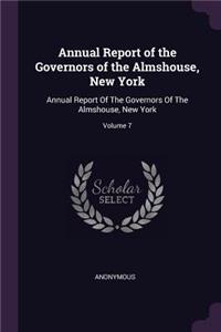 Annual Report of the Governors of the Almshouse, New York