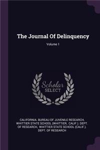 The Journal Of Delinquency; Volume 1