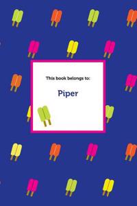 Etchbooks Piper, Popsicle, Wide Rule