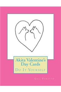 Akita Valentine's Day Cards