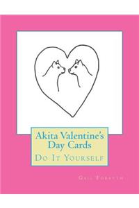 Akita Valentine's Day Cards