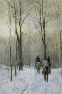 Riders in the Snow in the Haagse Bos, Antun Mauve Art Journal