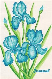 Journal: Blue Orchid 6x9 - Lined Journal - Writing Journal with Blank Lined Pages