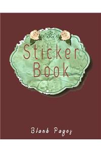 Sticker Book Blank Pages