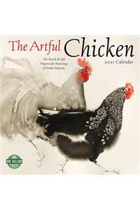 Artful Chicken 2021 Wall Calendar