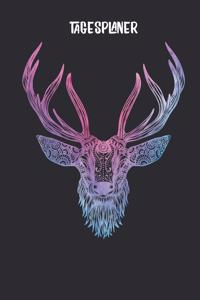 Tagesplaner mit Hirsch als Mandala