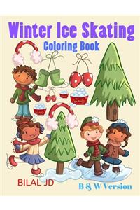 Winter Ice Skating Coloring Book