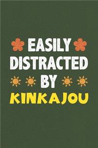 Easily Distracted By Kinkajou: A Nice Gift Idea For Kinkajou Lovers Funny Gifts Journal Lined Notebook 6x9 120 Pages