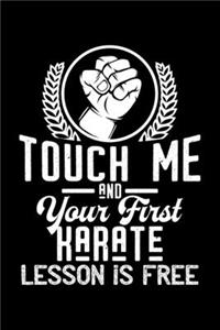 Touch me - first Karate lesson free