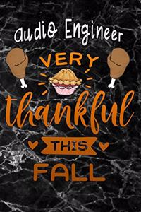 Audio Engineer very thankful this fall