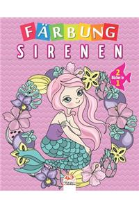 Färbung sirenen - 2 Bücher in 1