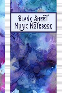 Blank Sheet Music Notebook