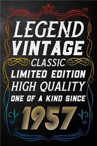 Legend Vintage Classic Limited Edition High Quality One Of A Kind Since 1957