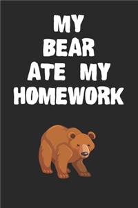 My Bear Ate My Homework Notebook