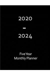 2020-2024 Five Year Monthly Planner